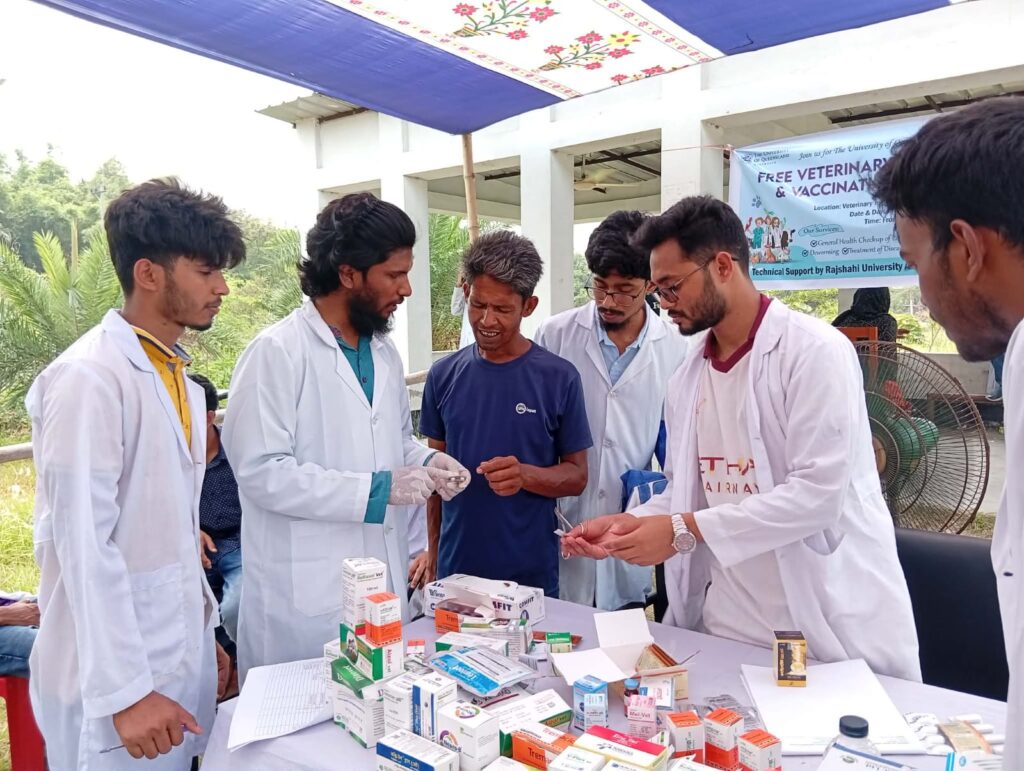 রাবিতে ফ্রি ভেটেরিনারি মেডিকেল ক্যাম্প ও ভ্যাকসিনেশন কর্মসূচি